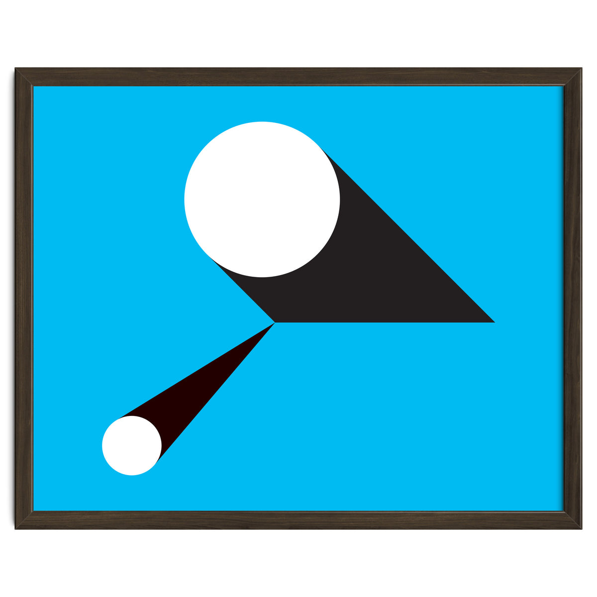 Geometric Shapes No. 46 - blue & black