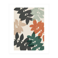 Abstract Colorful Leaves (Print Only)