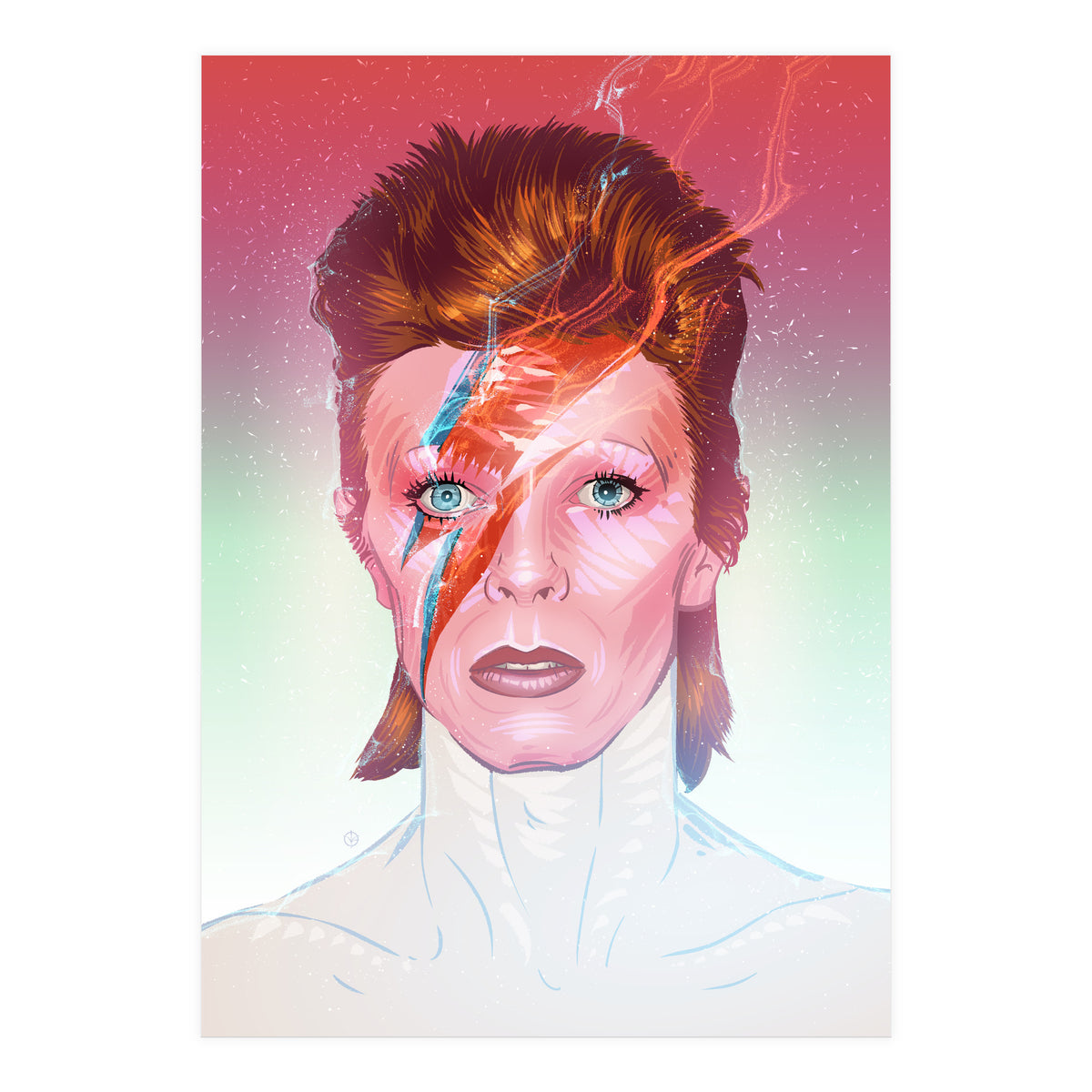 David Bowie Ziggy Stardust (Print Only)