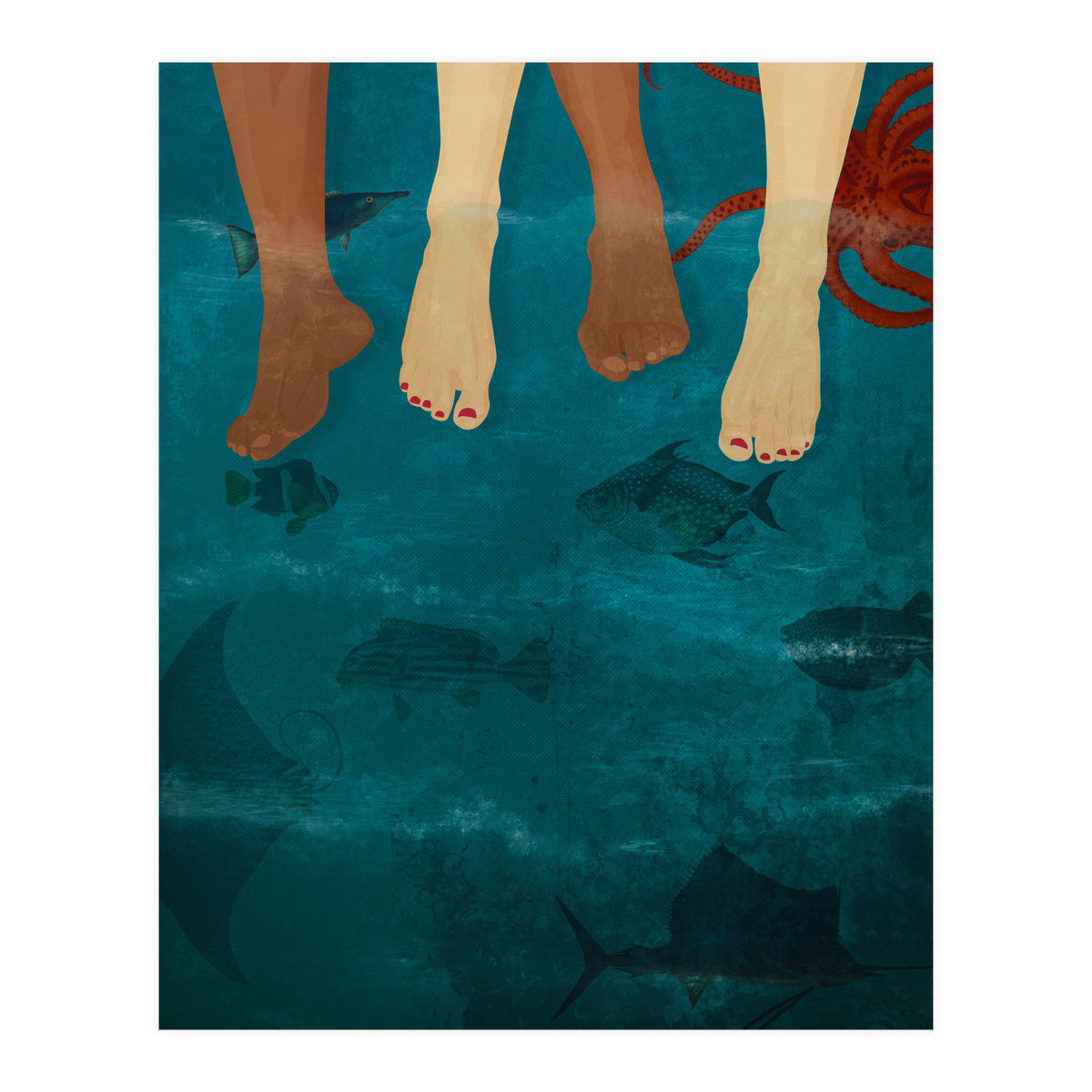 Sitting With The Fishes (Print Only)