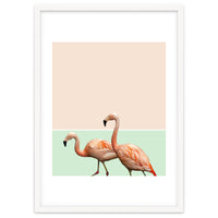 Flamingo Pastel Art