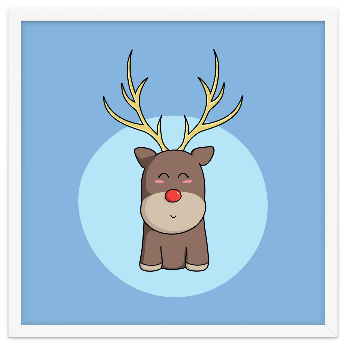 Kawaii Cute Christmas Reindeer