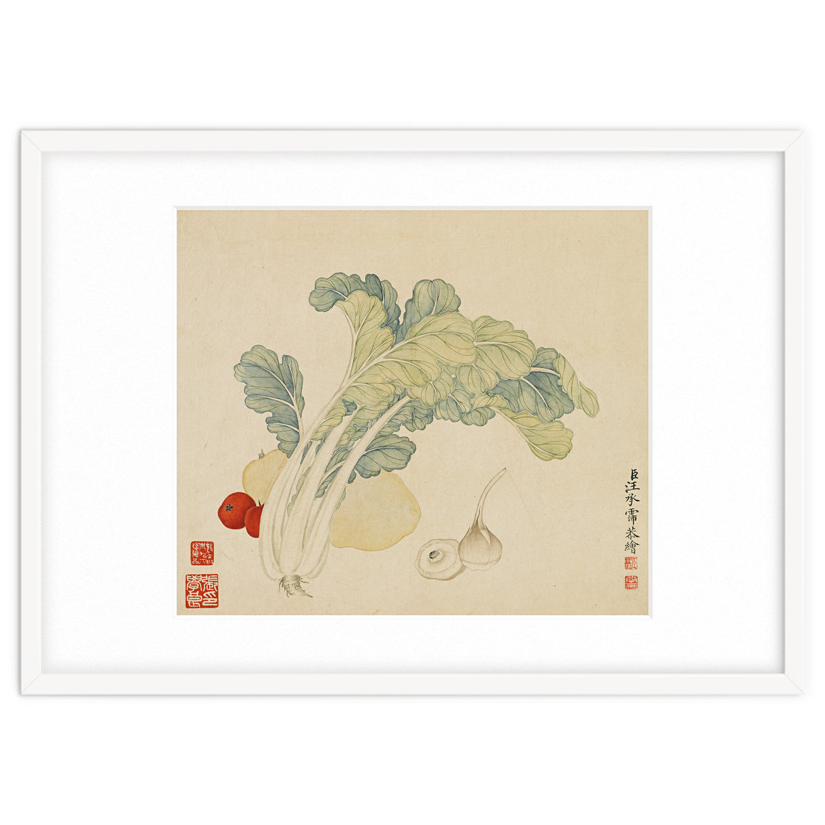 Wang Chengyu ~flowers, Vegetables, Chinese Cabbage, Potatoes, Garlic, Tomatoes, Vegetables