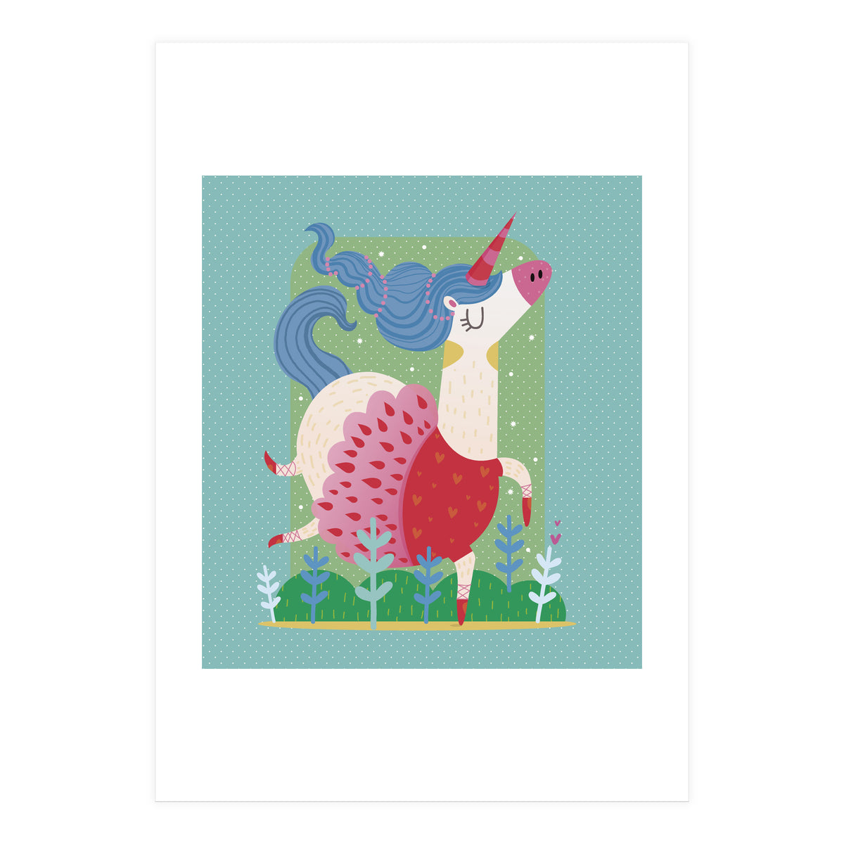 Unicorn Ballerina (Print Only)