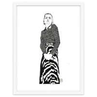 Untitled #40 - Woman in striped skirt