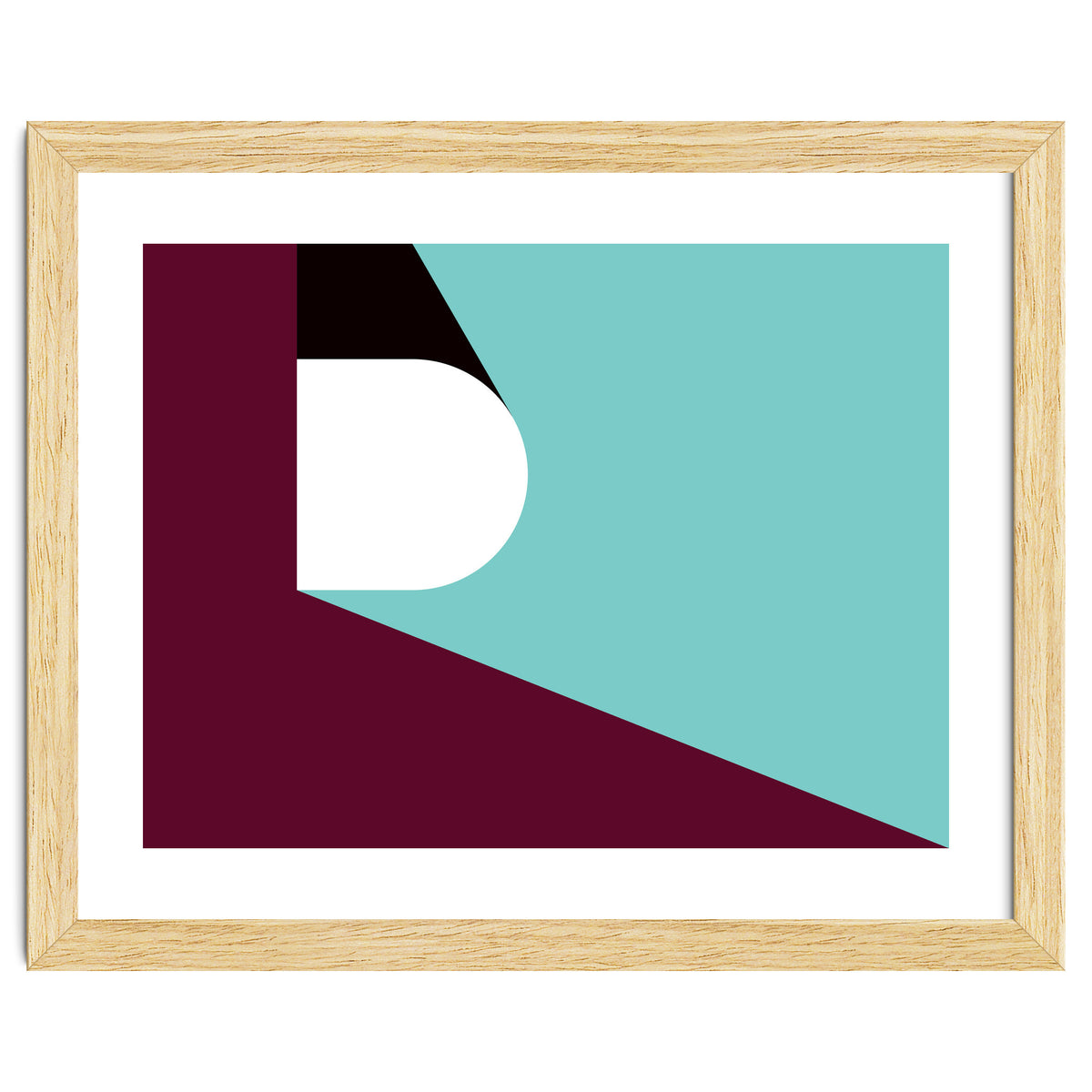 Geometric Shapes No. 82 - purple & teal