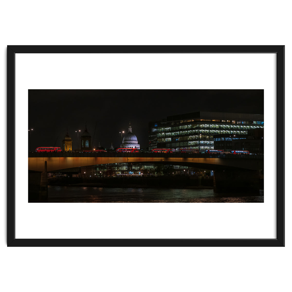 St Pauls & London Bridge photoraphed from the Southbank.