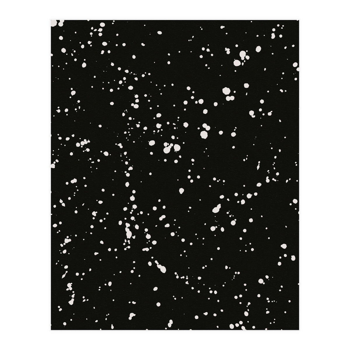Paint Splatter on Black Background (Print Only)