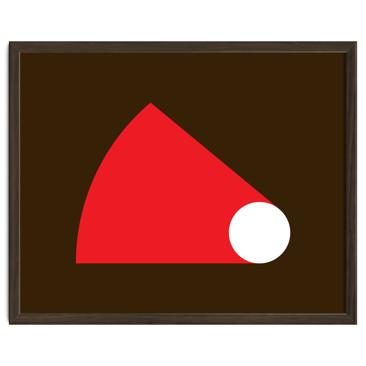 Geometric Shapes No. 51 - red & brown