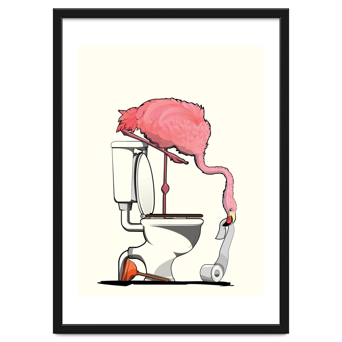 Flamingo on the Toilet, Funny Bathroom Humour