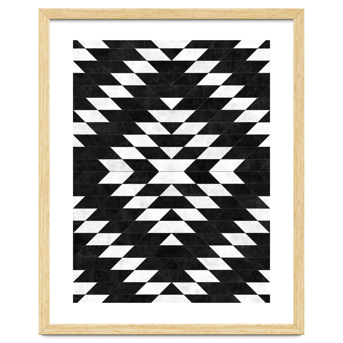 Urban Tribal Pattern No.14 - Aztec - Black Concrete