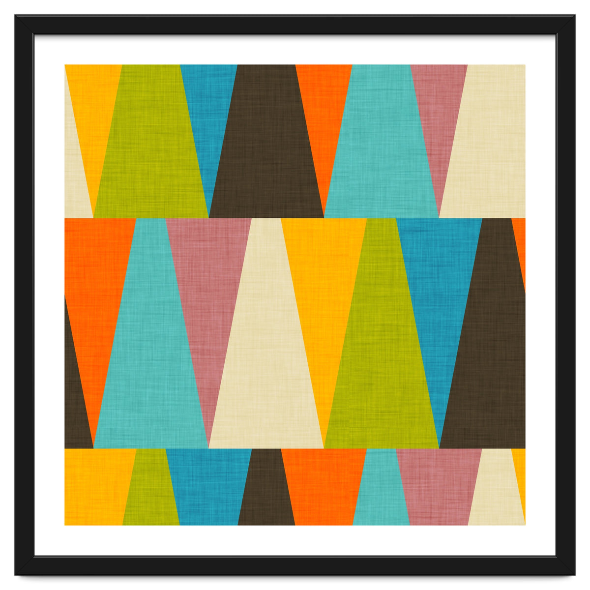 Retro Color Block Triangle