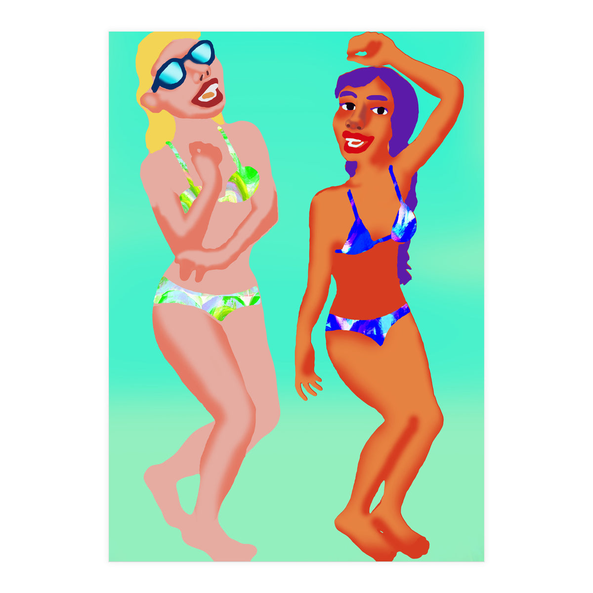 Fiesta En La Playa 1 (Print Only)