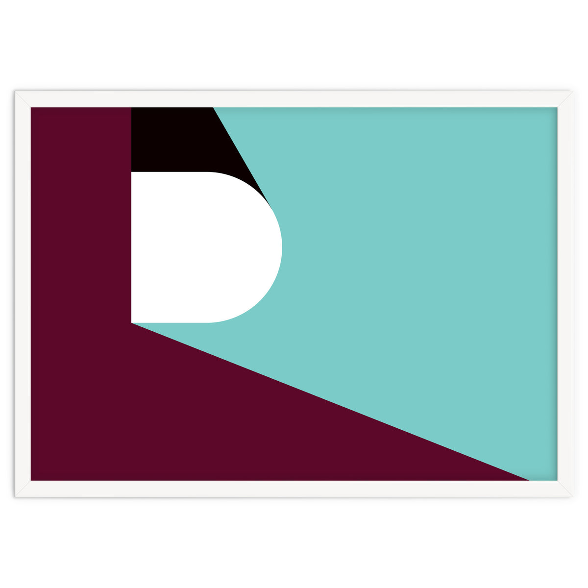 Geometric Shapes No. 82 - purple & teal