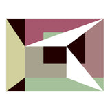 Geometric Shapes No. 26 - green & purple (Print Only) thumbnail