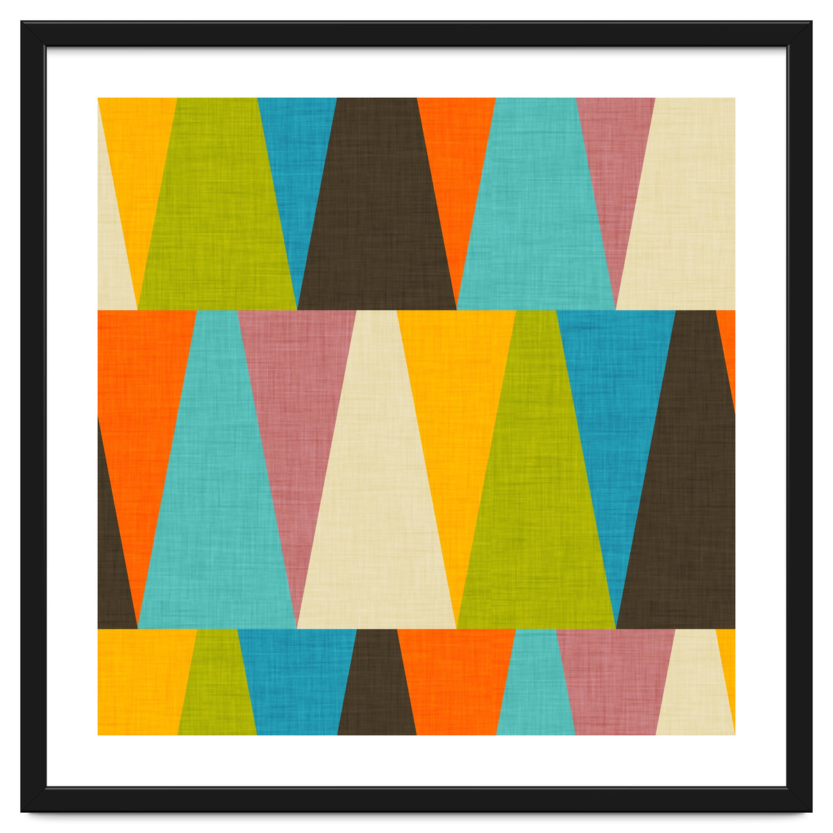 Retro Color Block Triangle
