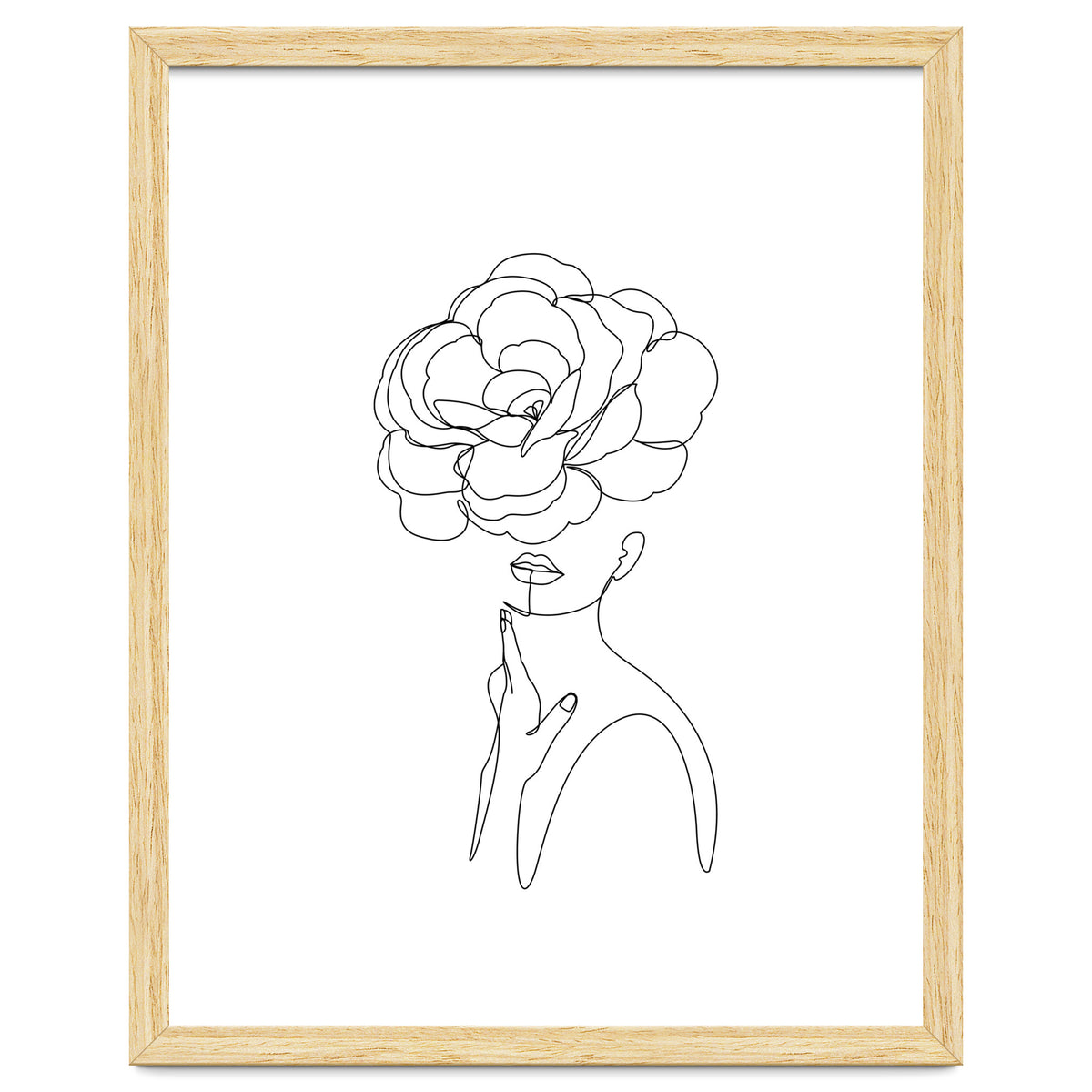 female flower line-a