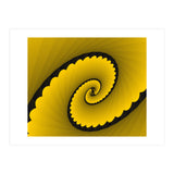 Abstract Floral Yellow (Print Only) thumbnail