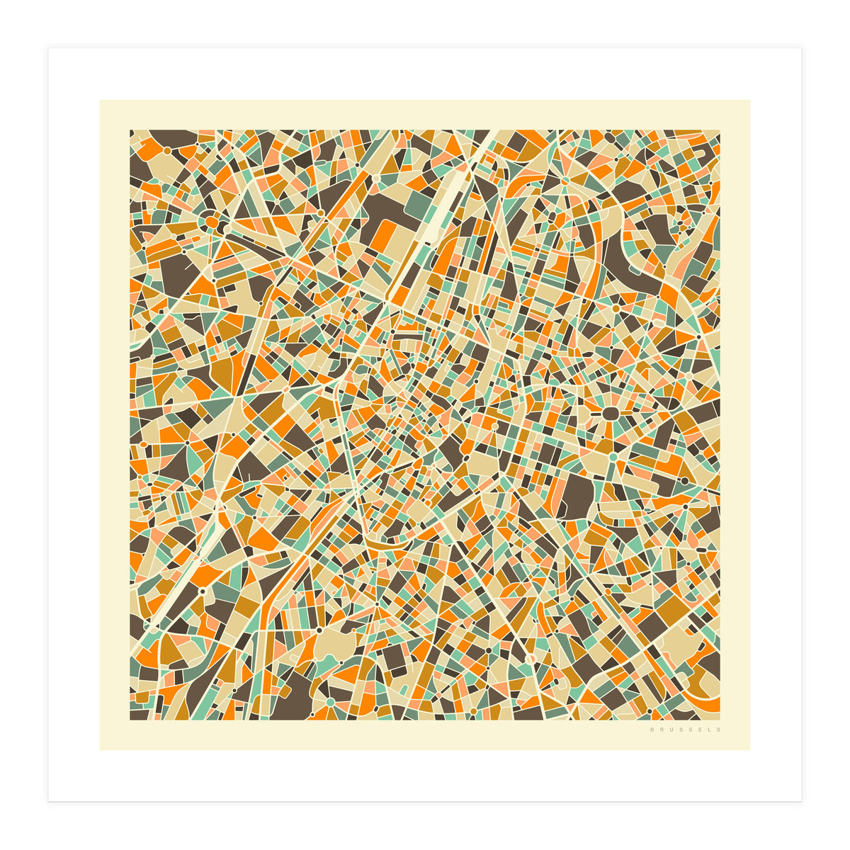 BRUSSELS MAP (Print Only)