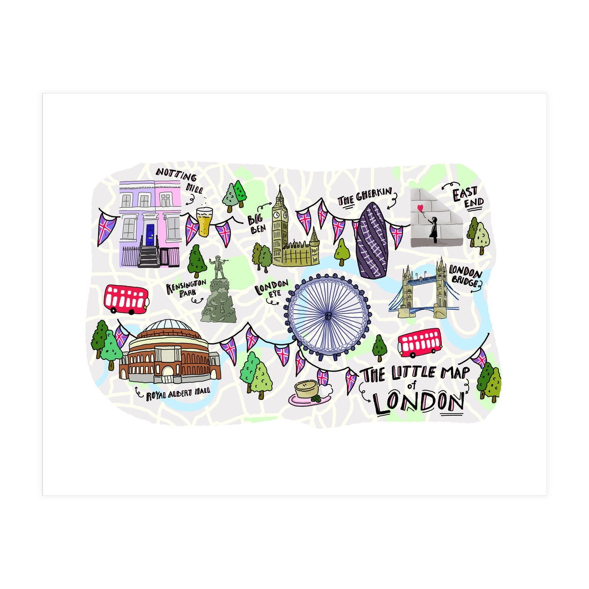 The Little Map of London (Print Only)