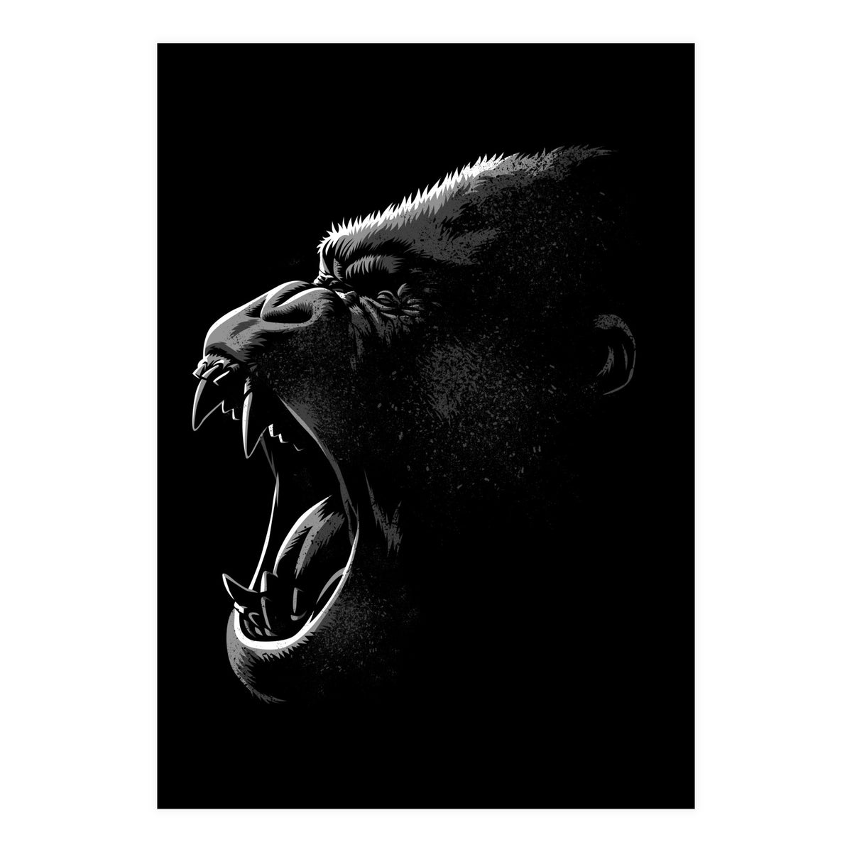 Gorilla Attack (Print Only)