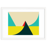 Geometric shapes No. 7 - yellow, turquoise, green & red