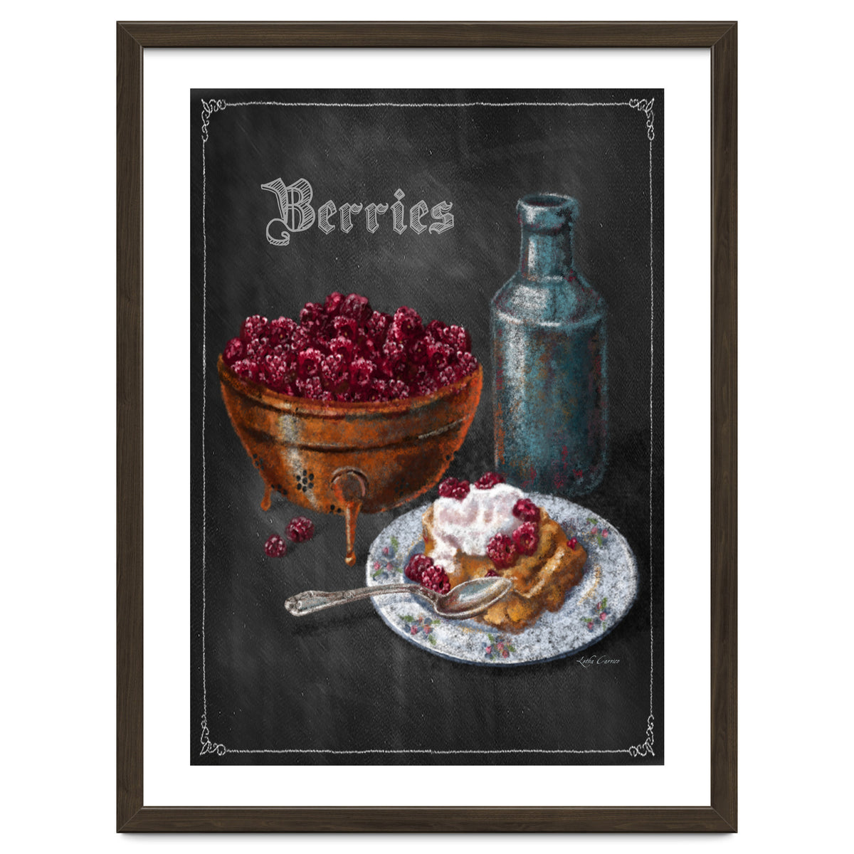 Berries Chalkboard Art