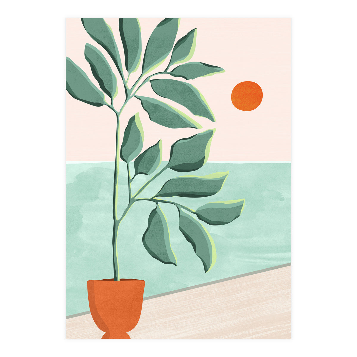 Sunset At The Beach House No.1 (Print Only)