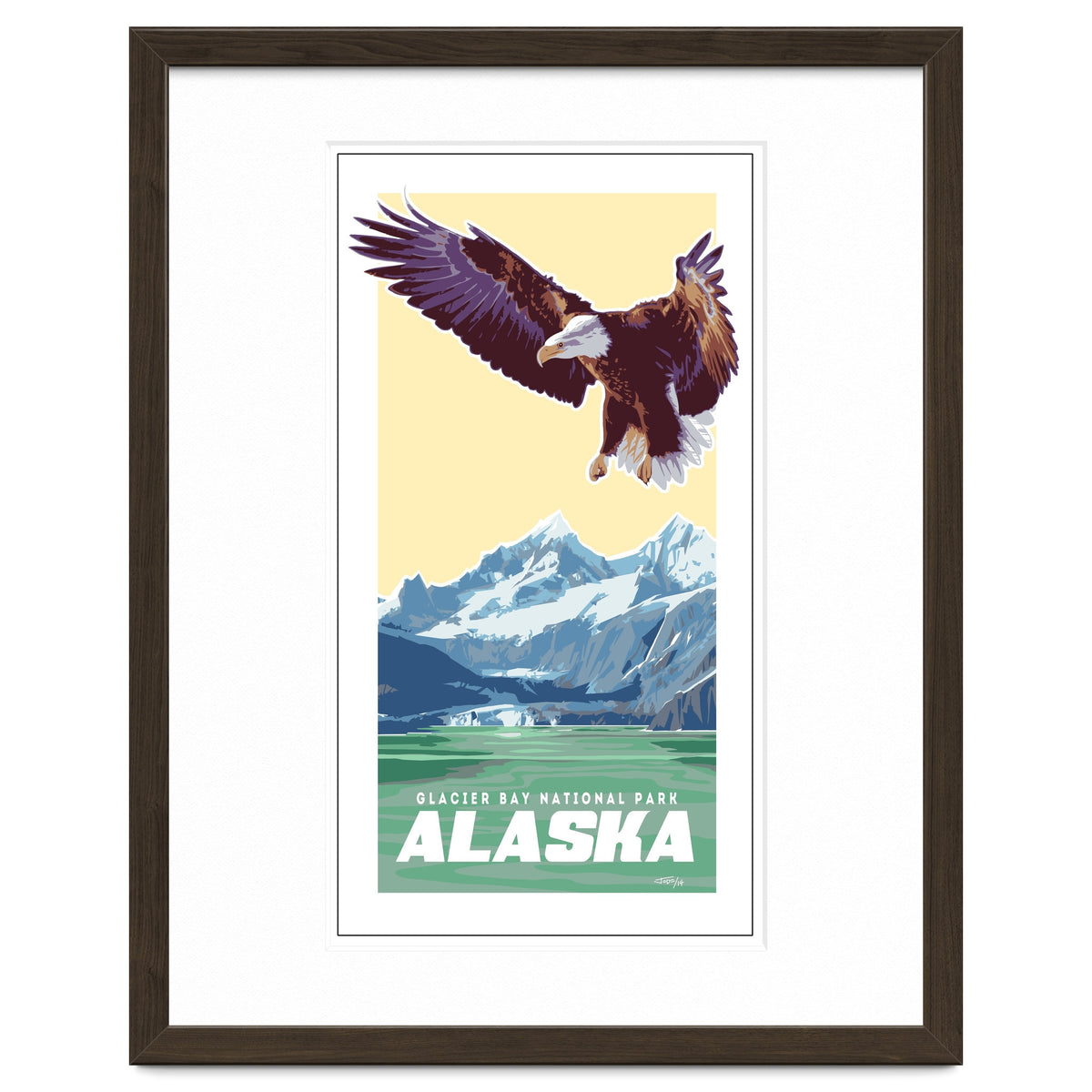 Alaskan Eagle Poster