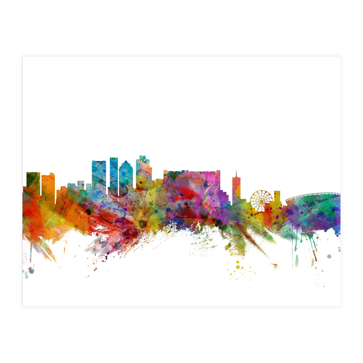 Cape Town South Africa Skyline (Print Only)