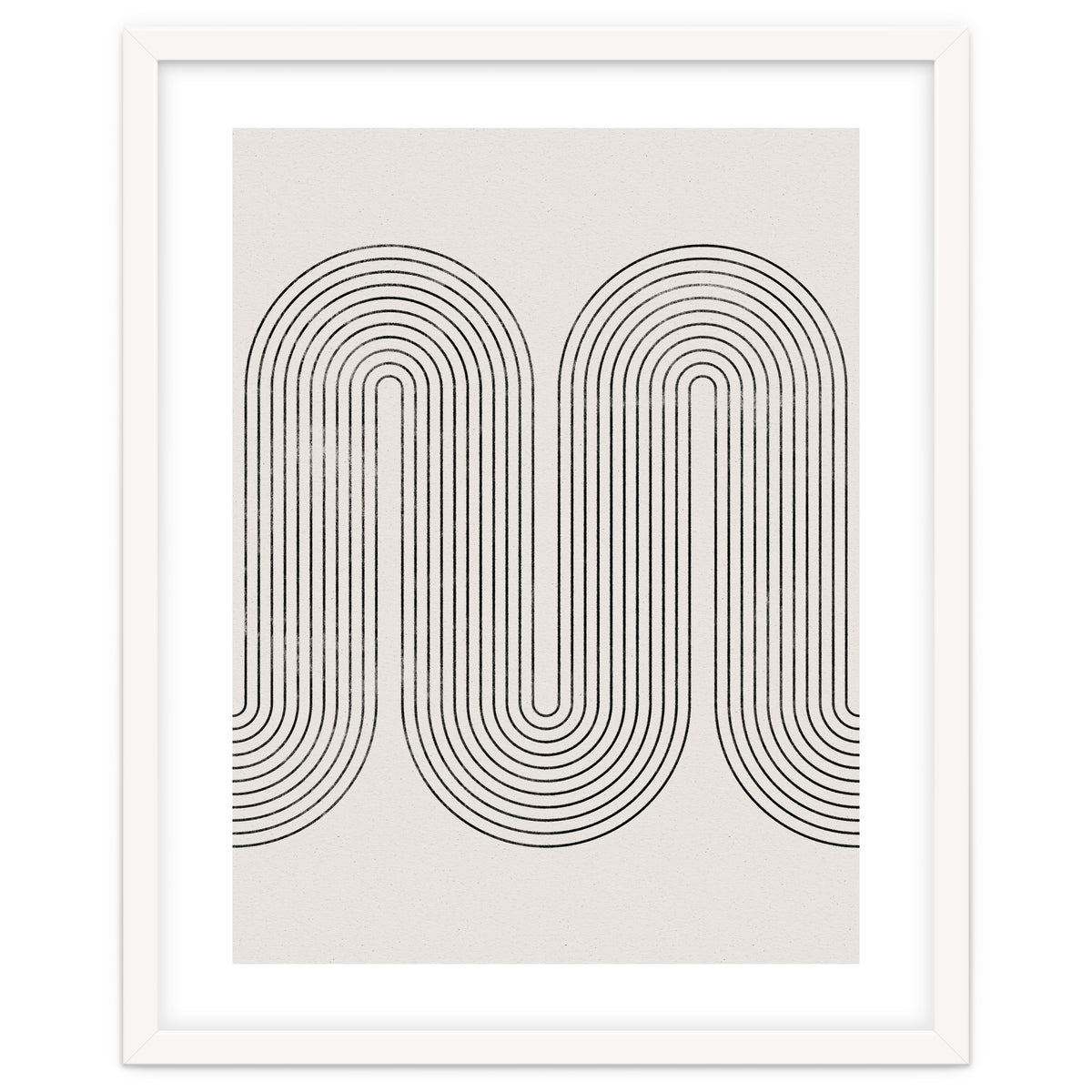 Mid-Century Modern No.28 - Woodblock Print