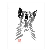 Yawning Cat  (Print Only)