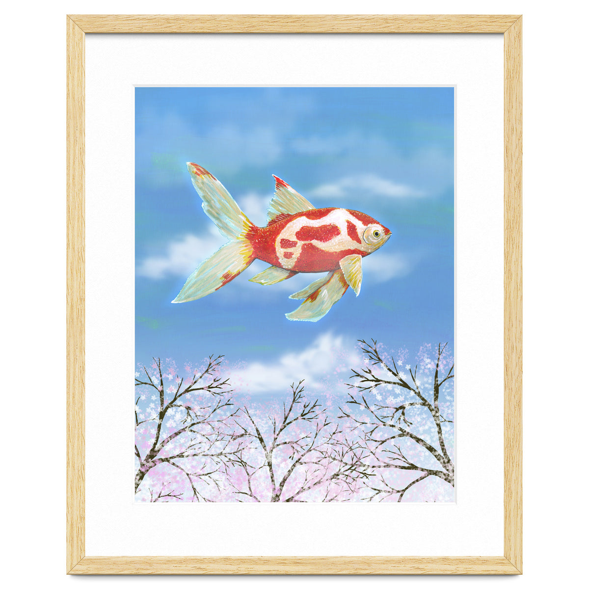 Flying goldfish
