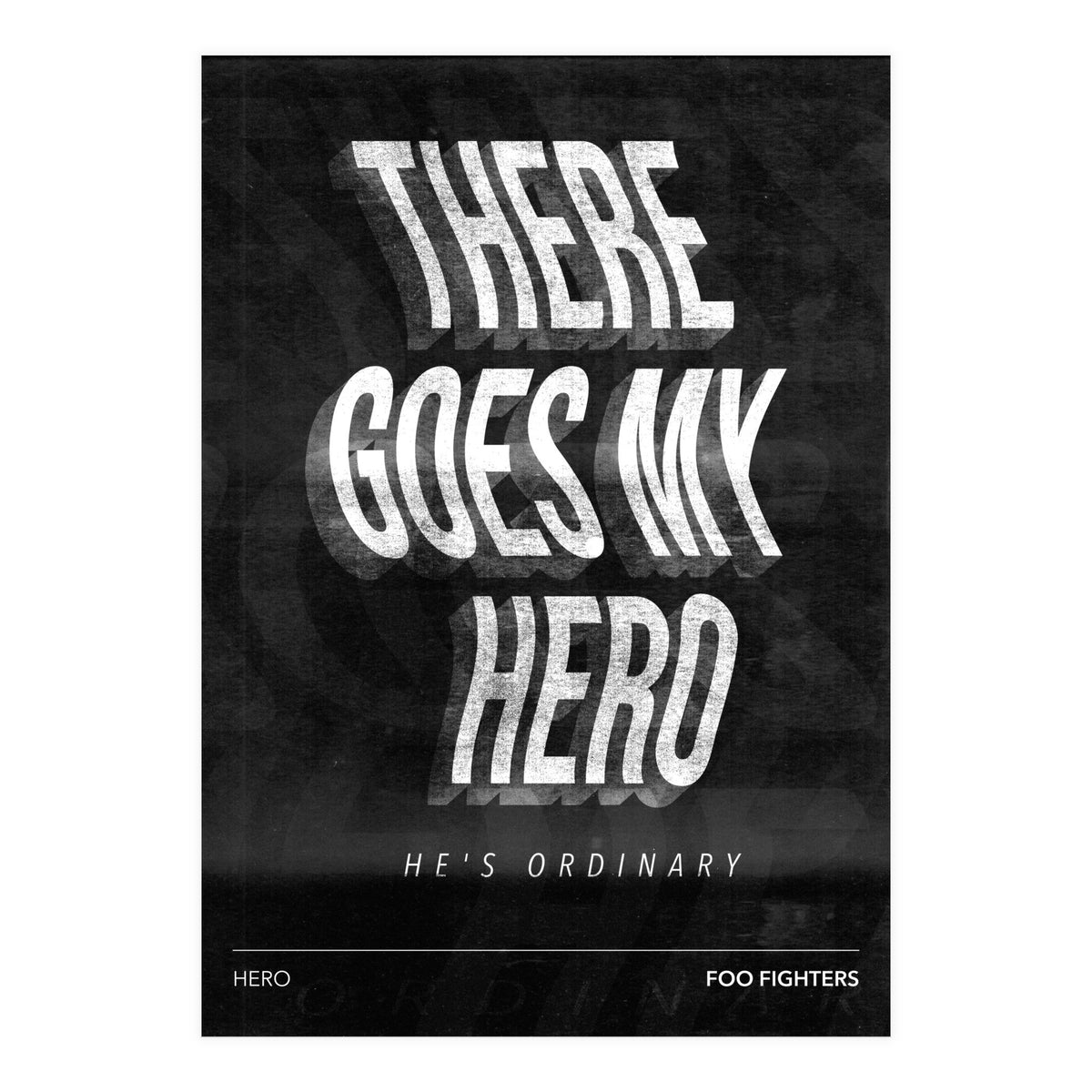 Foo Fighters - Hero (Print Only)