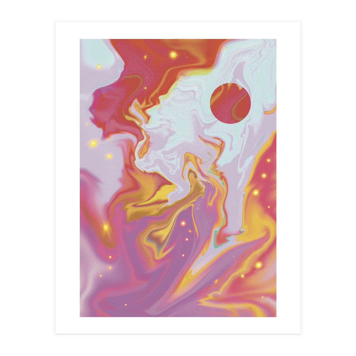 Red Planet Mars Space Marble (Print Only)