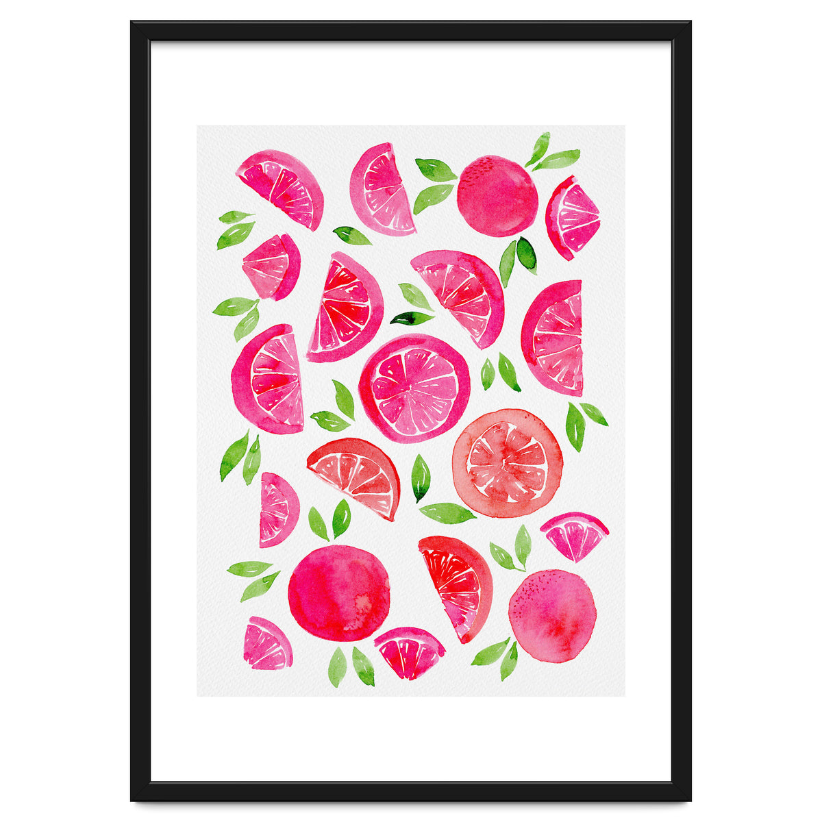 Watercolor Grapefruit