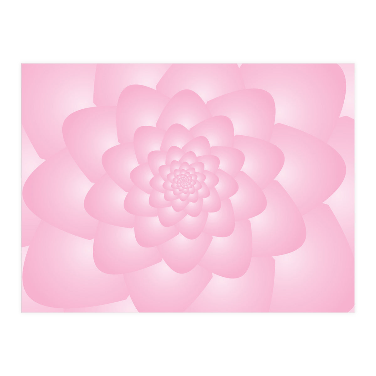 Pastel Colors Flower Pattern Set Red (Print Only)