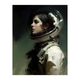 Gothic Astronaut Moody Dark Painting  (Print Only) thumbnail