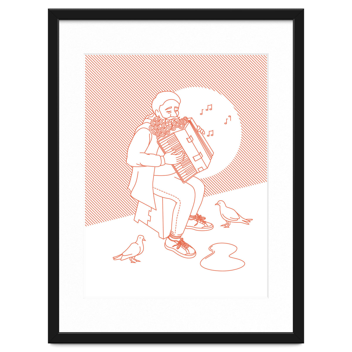 "For Love Not Money" in Orange