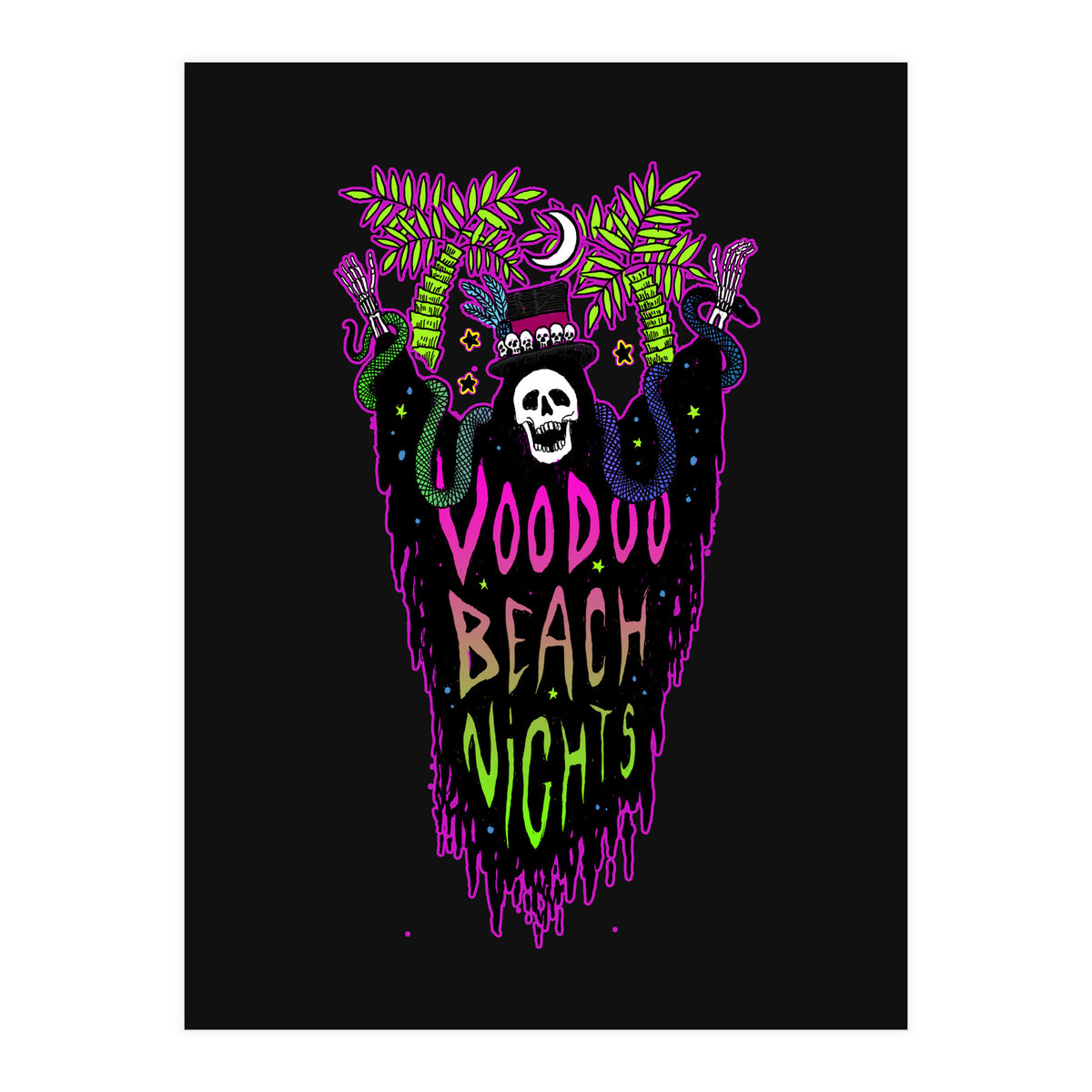 Voodoo Beach Nights (Print Only)