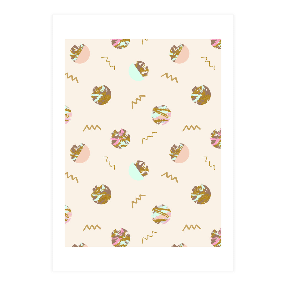 Abstract geometric vector painting (Print Only)