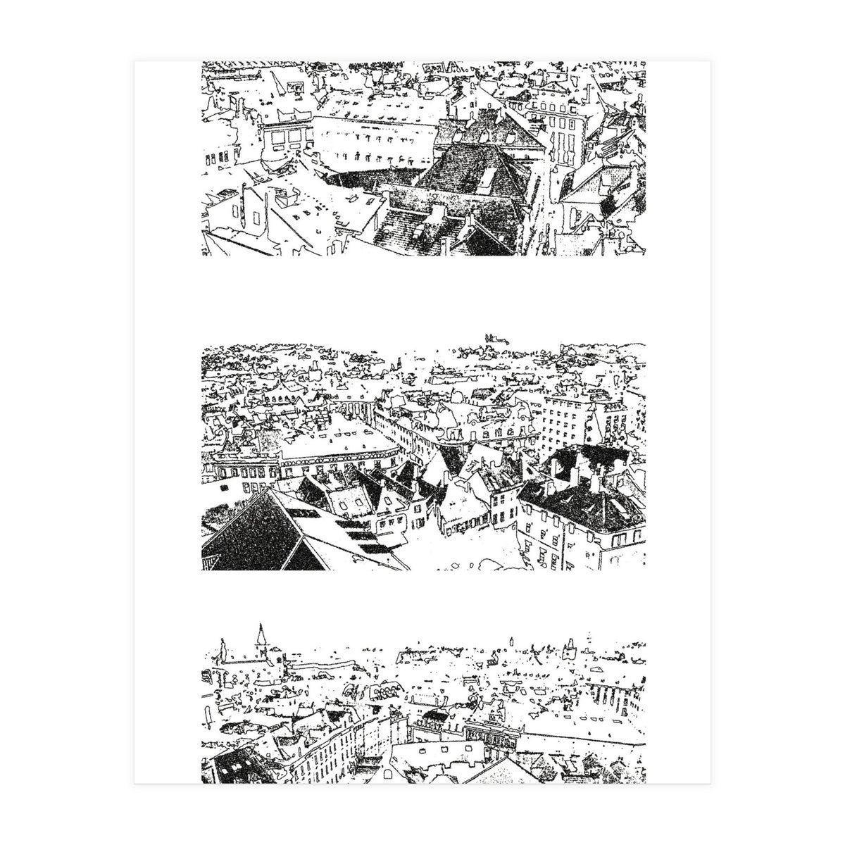 Prague print in black  (Print Only)