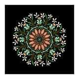 Floral Mandala | Black (Print Only) thumbnail