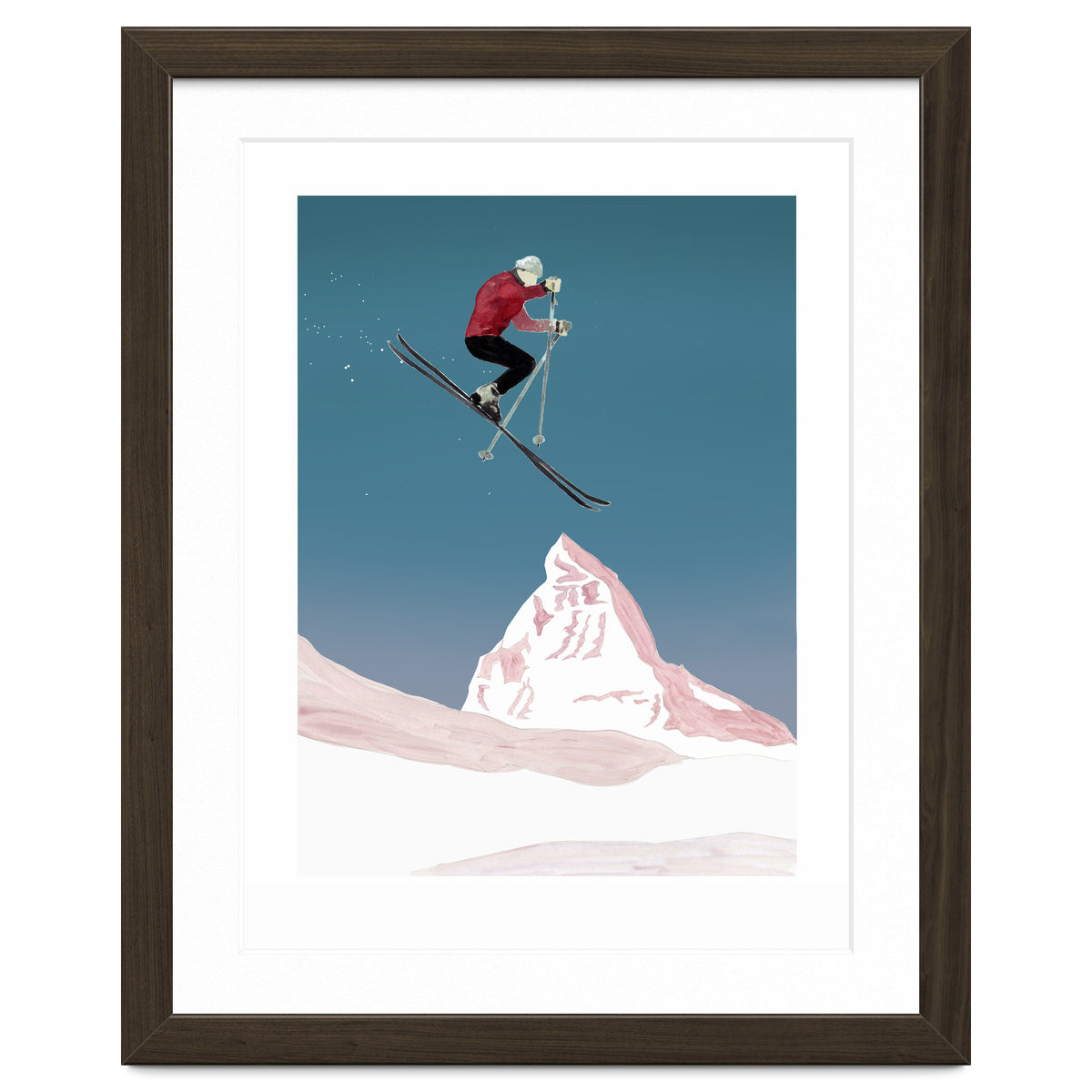 Mountain Love Skier