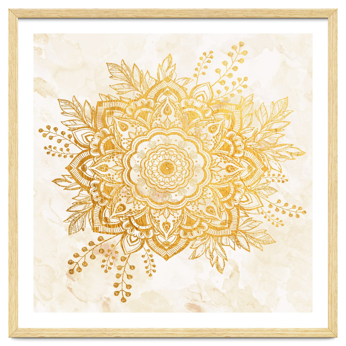 Queen Starring of Mandala-Gold Sunflower II