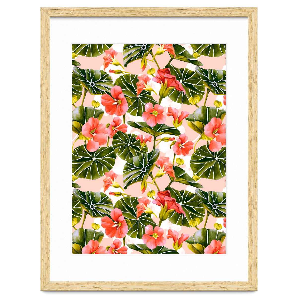 Nasturtiums watercolor 03