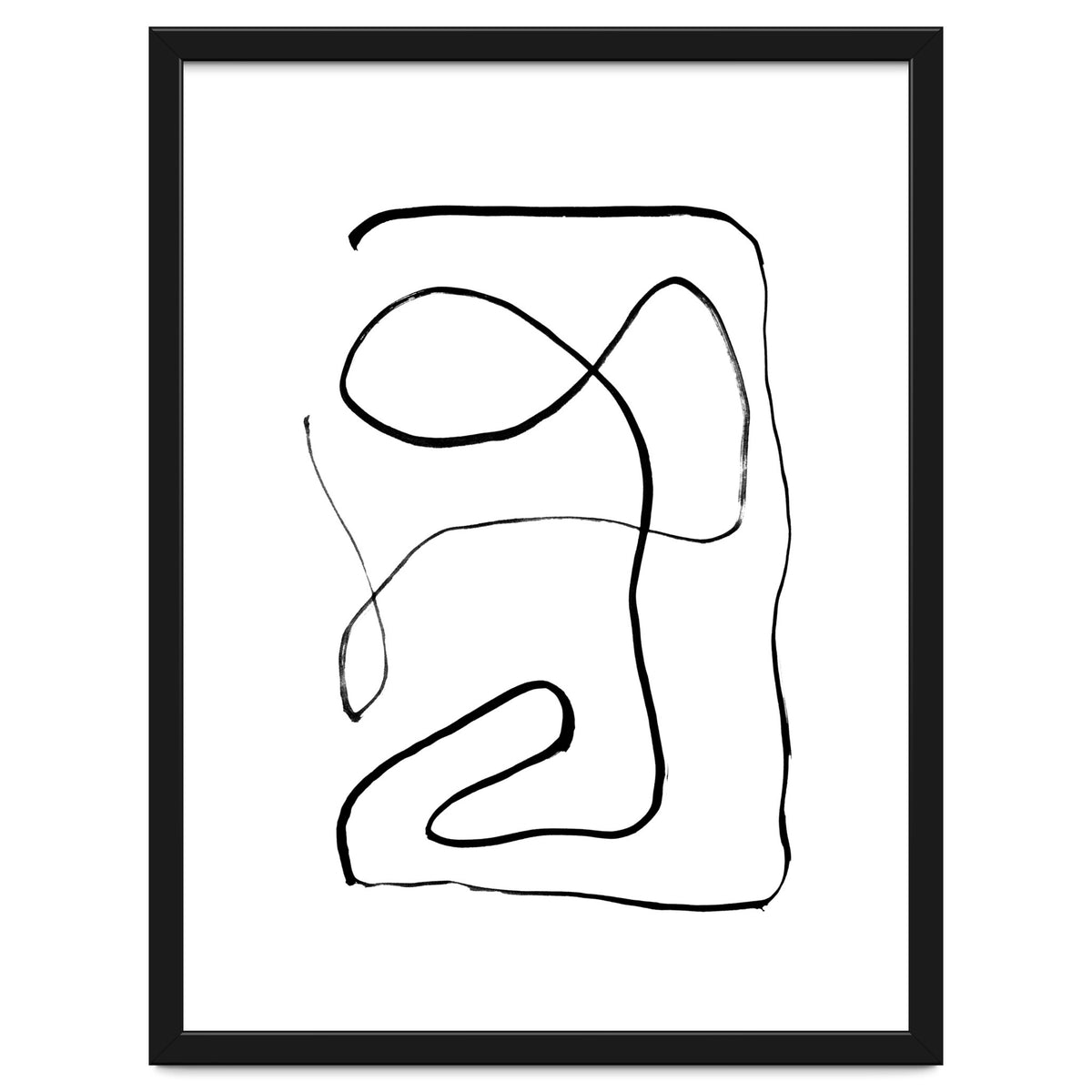 Mid-Century Line Art Print #2