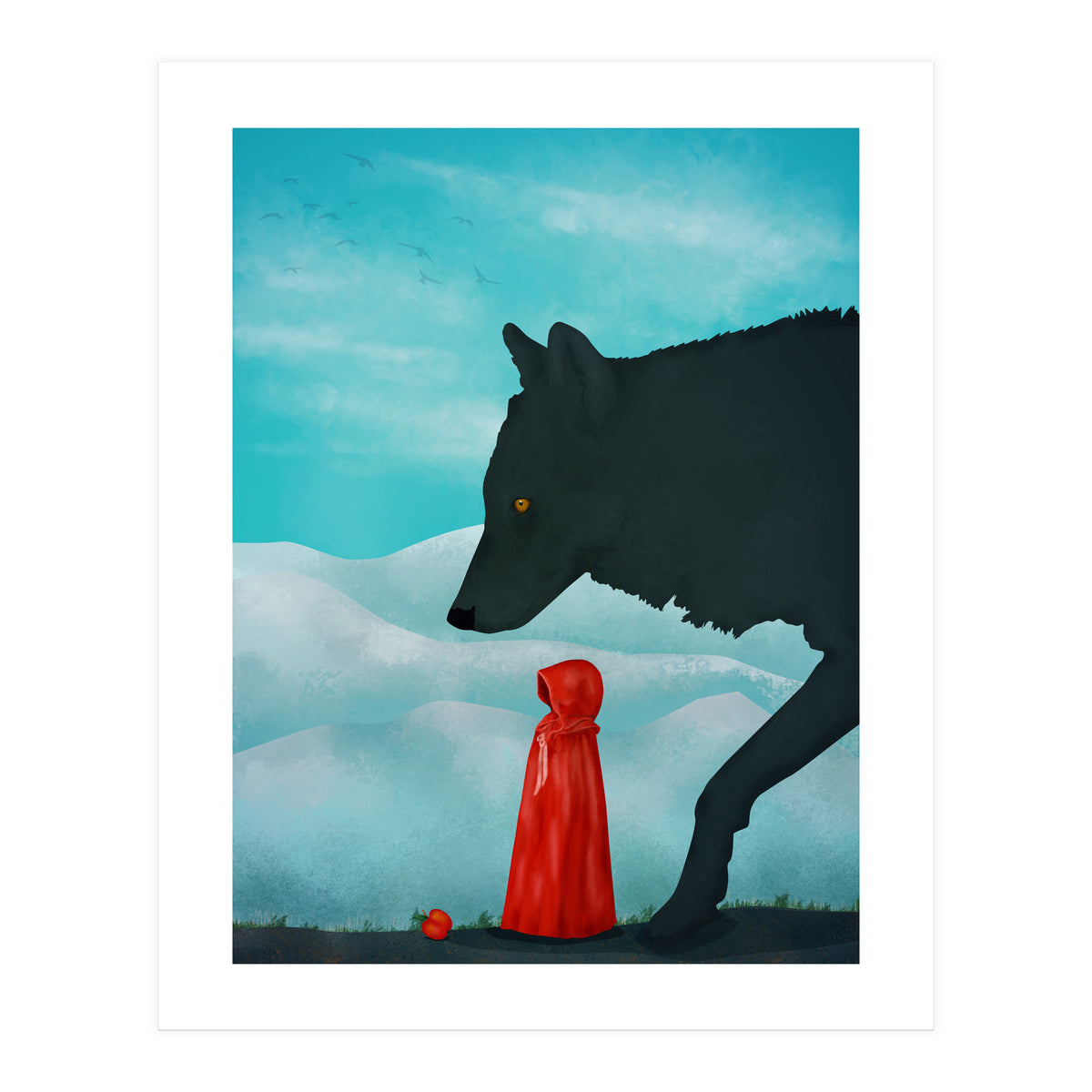 Red And Wolf (Print Only)