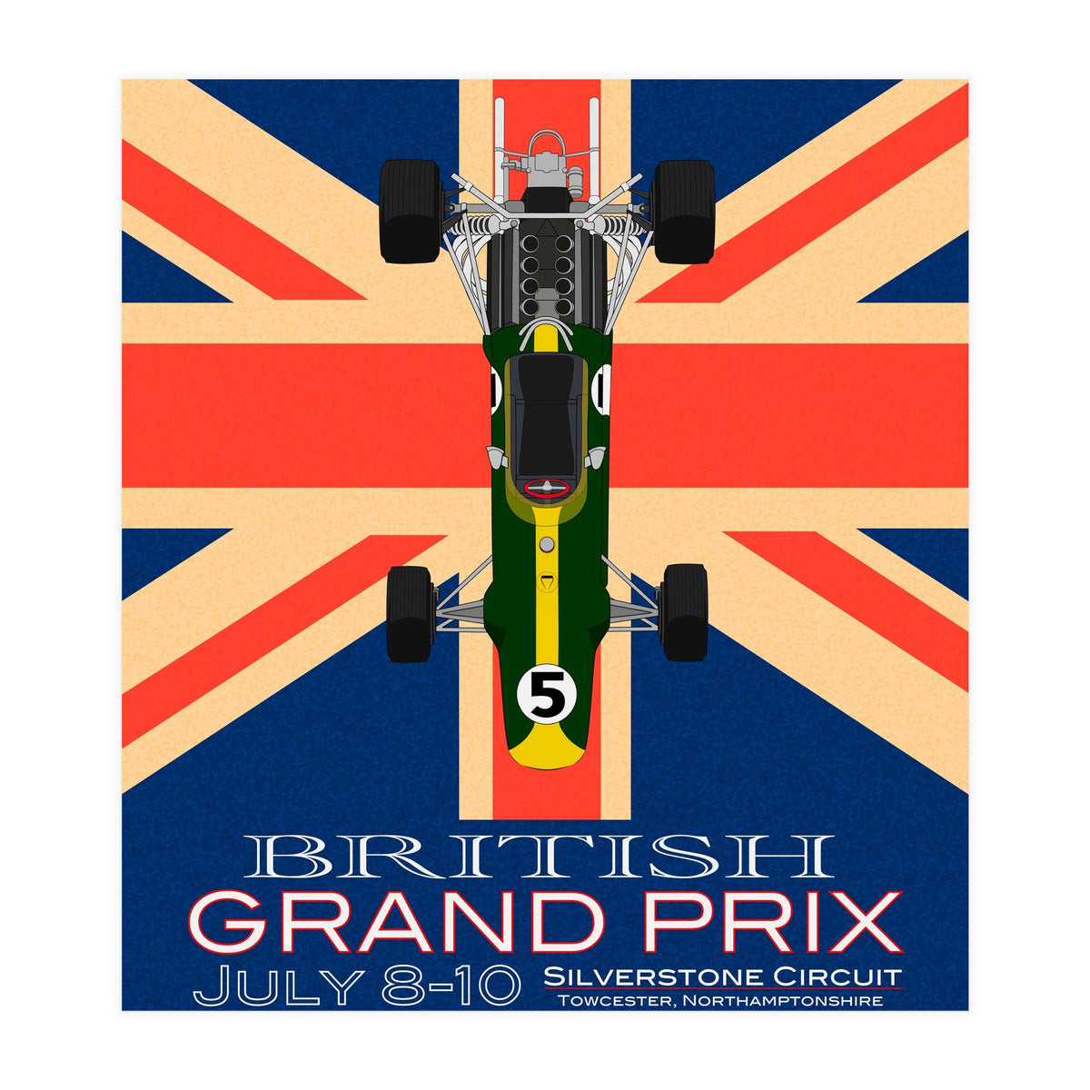British Grand Prix poster (Print Only)