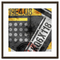 Abstract Industrial Black And Yellow